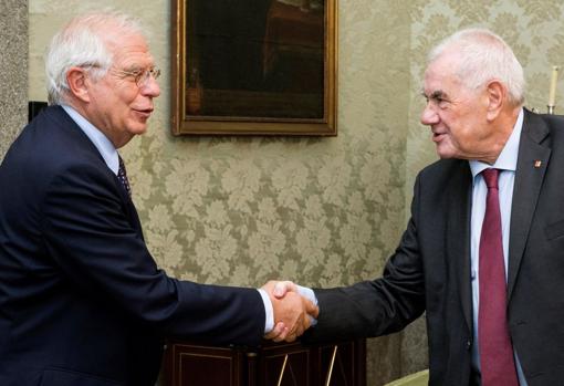 Maragall y el ministro de Exteriores, Josep Borrell