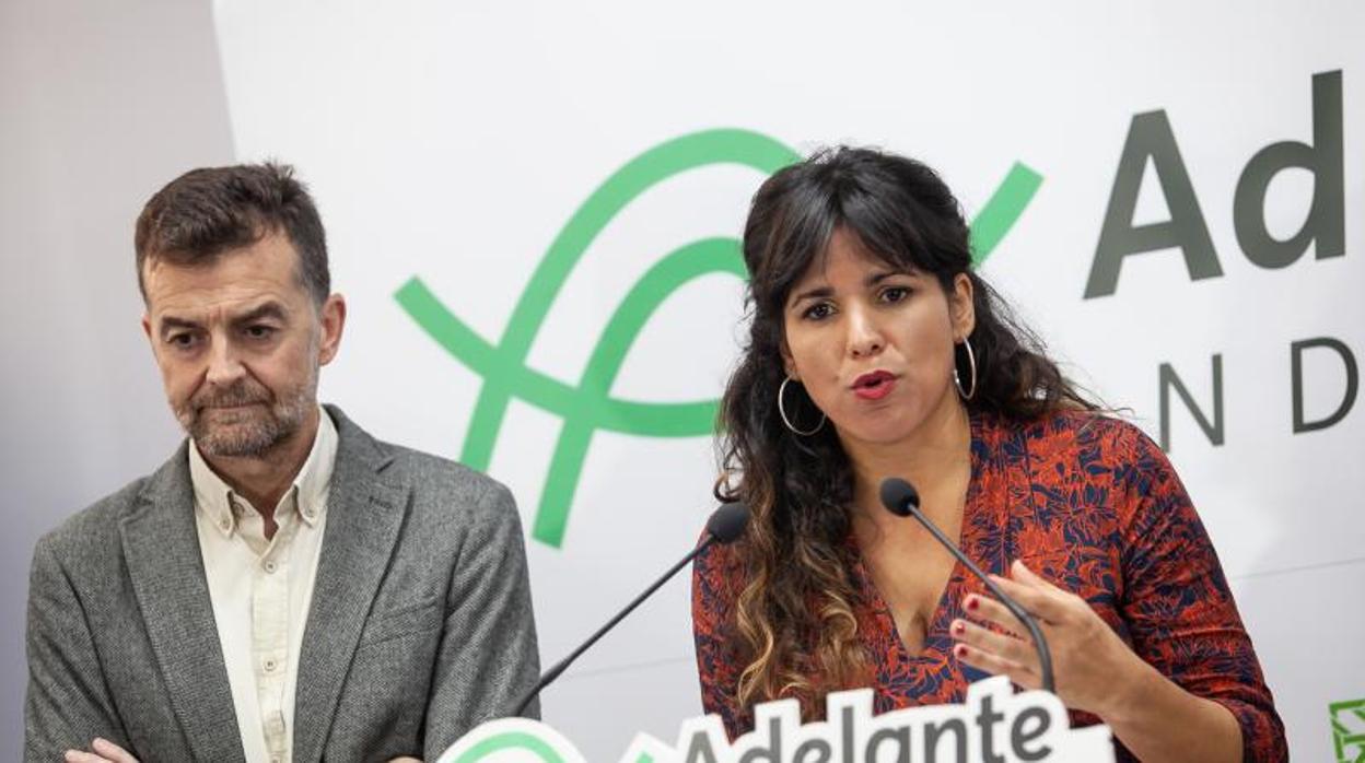 Teresa Rodríguez y Antonio Maíllo, candidatos de Adelante Andalucía