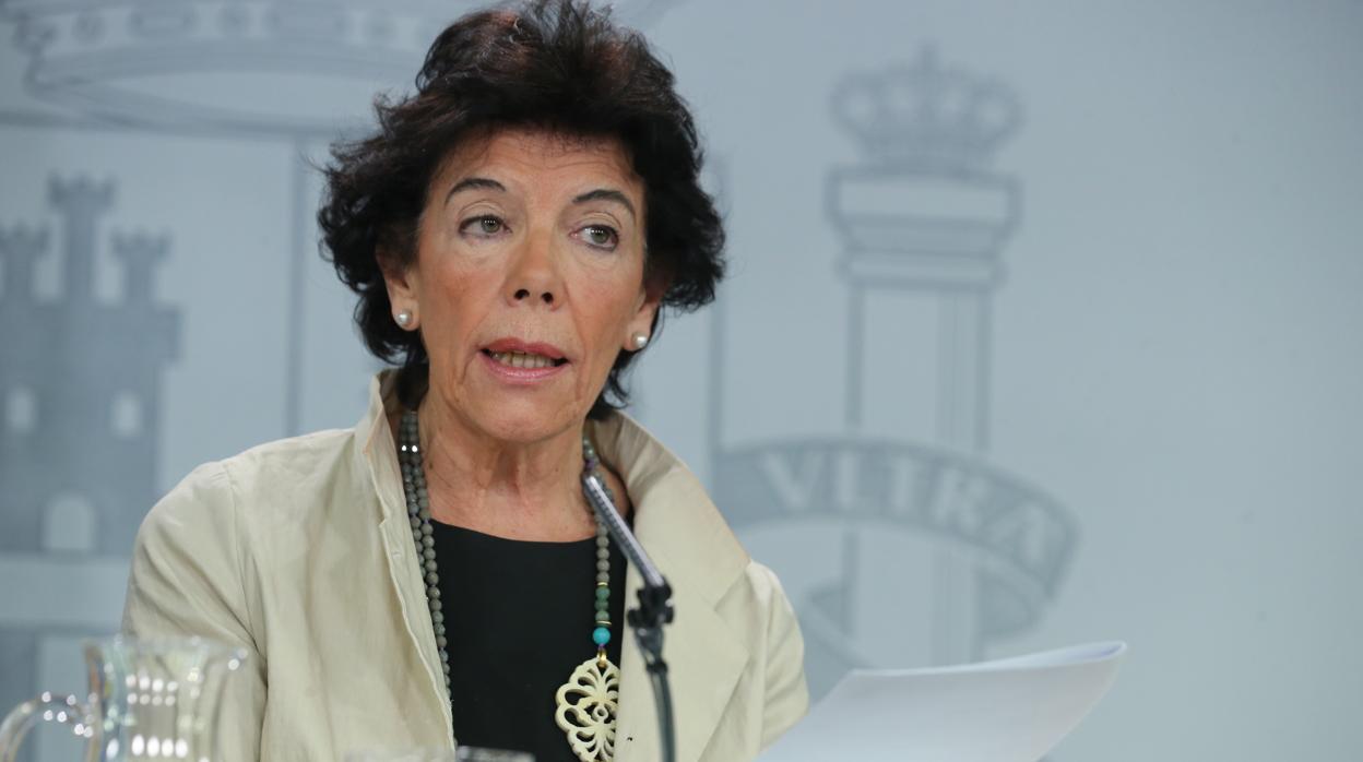 Isabel Celaá, portavoz del Gobierno