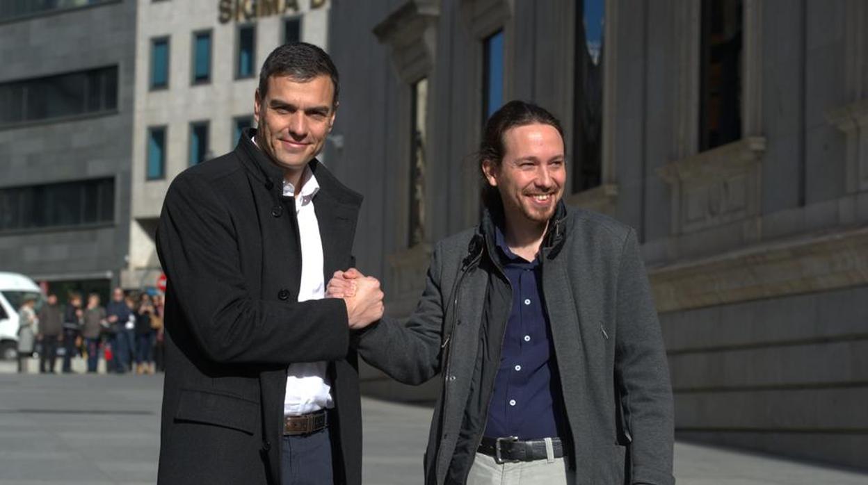 Pedro Sànchez y Pablo Iglesias