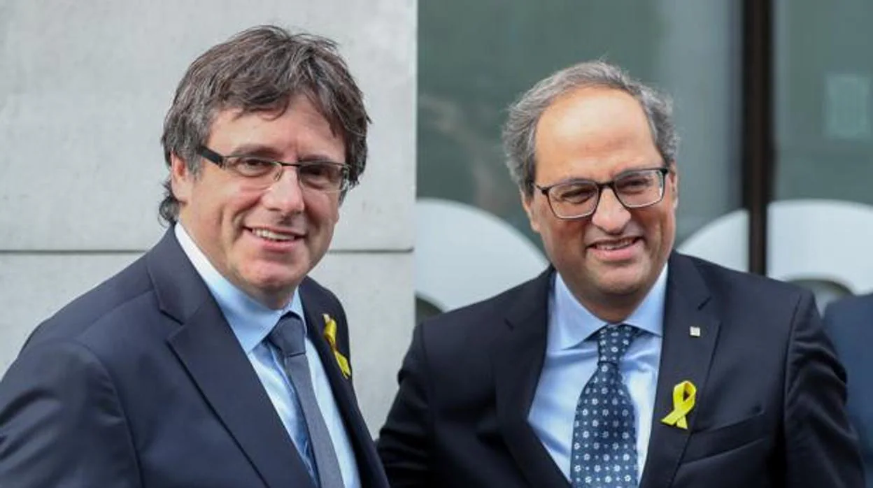 El expresidente Puigdemont y el presidente catalán Torra en Bélgica