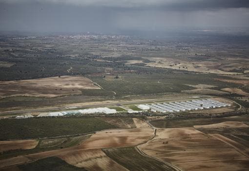 Vista aérea de los terrenos donde se construirá el segundo aeropuerto