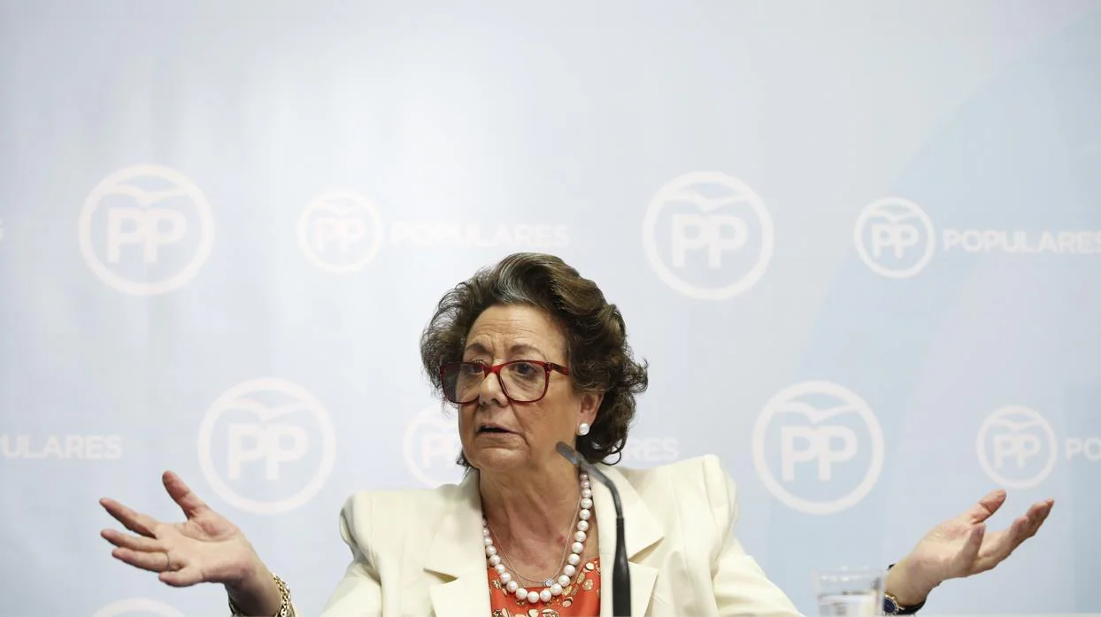 Imagen de Rita Barberá tomada en la sede del PP valenciano en febrero de 2016