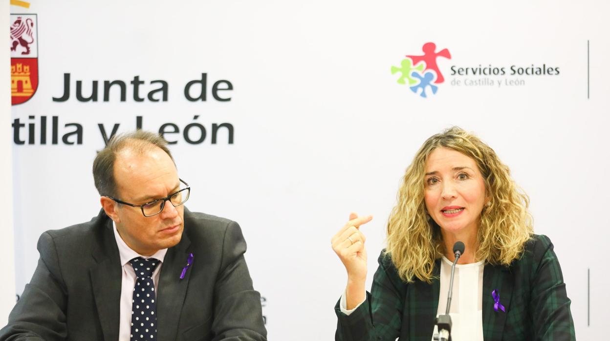 Alicia García, ayer en rueda de prensa antes de la reunión del Observatorio