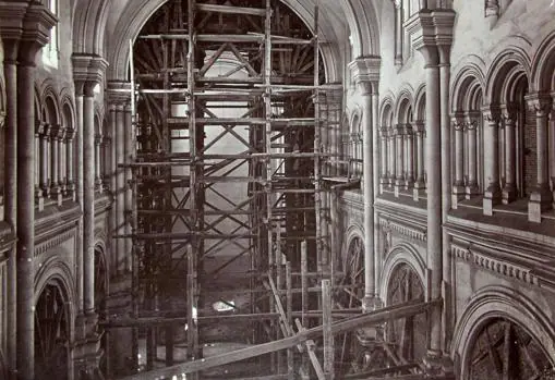 Imagen inédita del interior de la iglesia de Santo Tomás