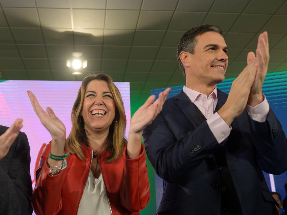 Sánchez junto a Susana Díaz el 18 de noviembre, en el otro acto que ha hecho en las últimas semanas