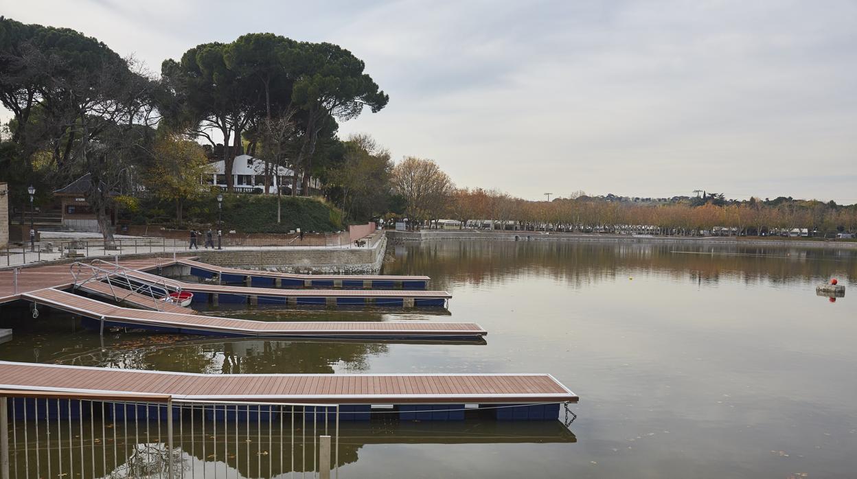 El lago, esta semana, durante los últimos días de reforma