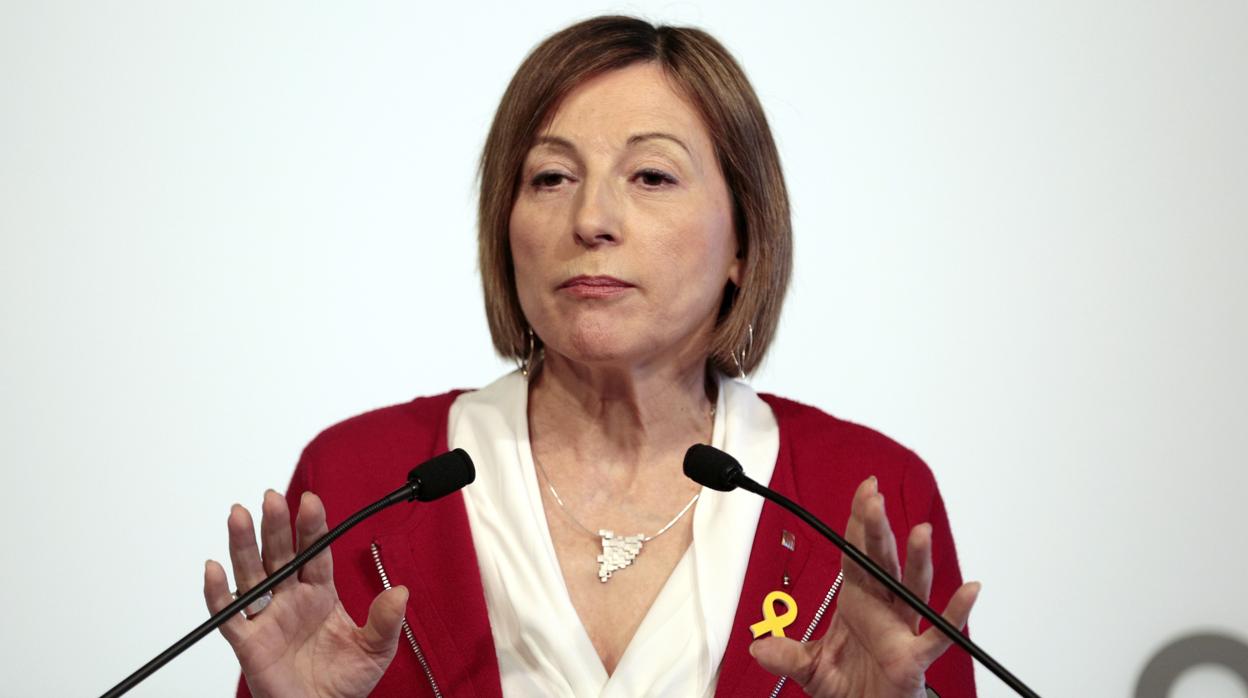 La expresidenta del Parlament, Carme Forcadell