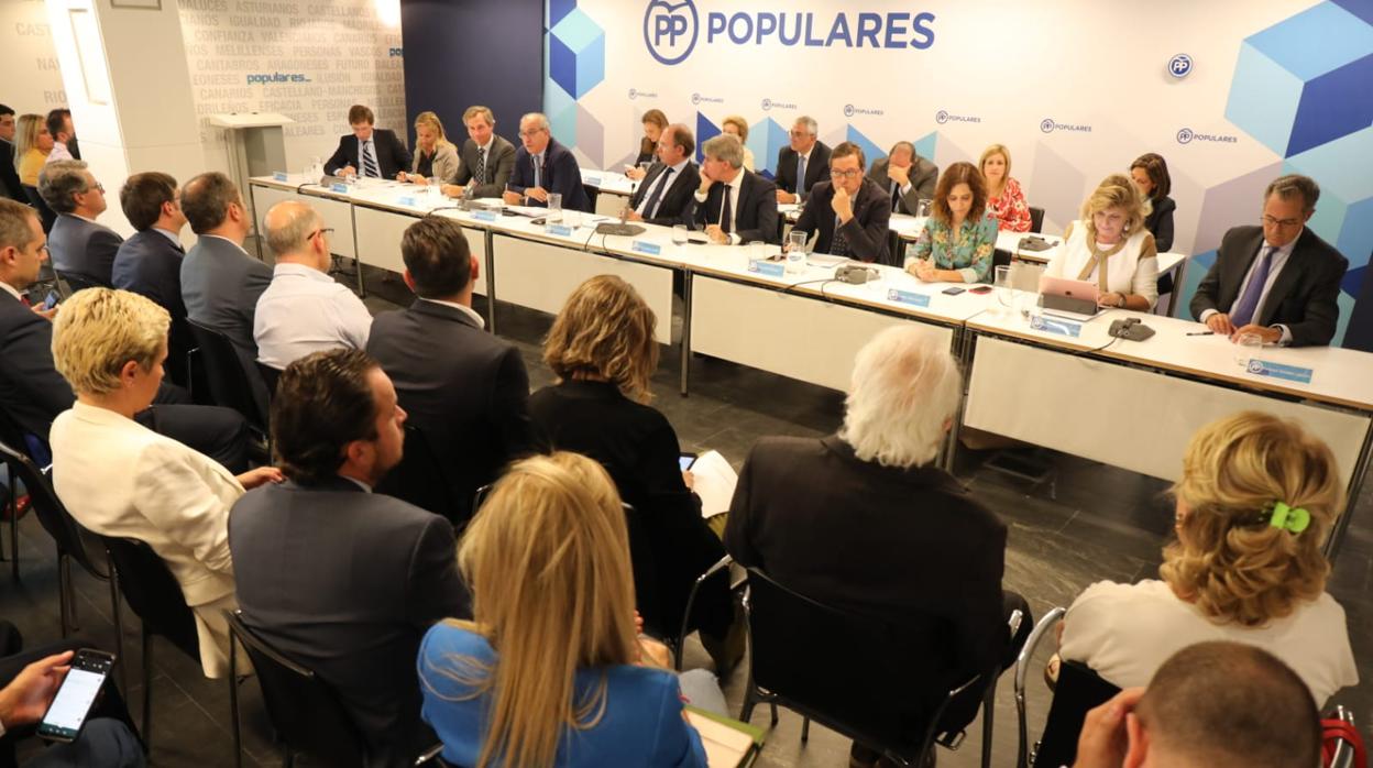 Reunión de la dirección del PP de Madrid