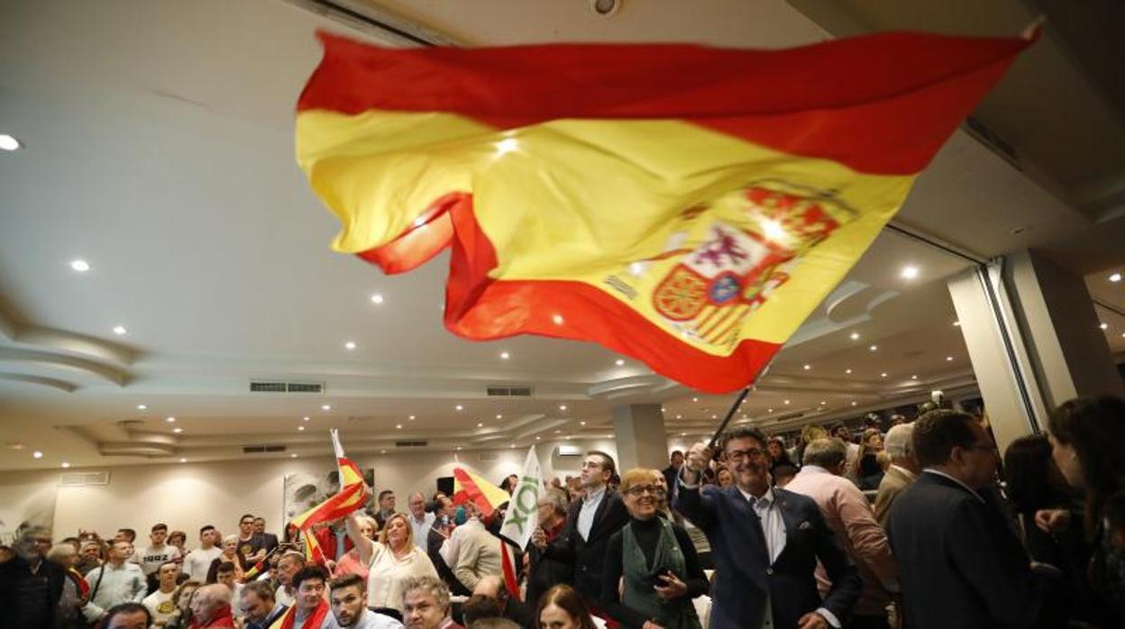 Mitin de Vox en Córdoba en la campaña electoral andaluza