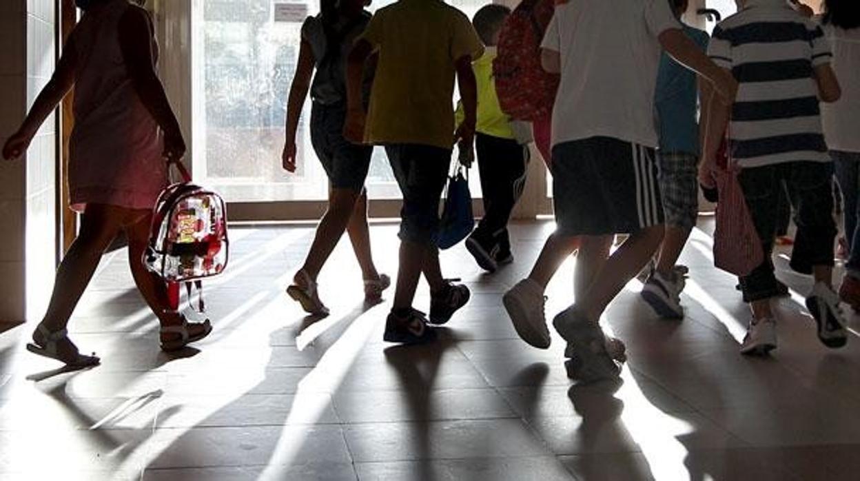 Niños en el colegio, en una imagen de archivo