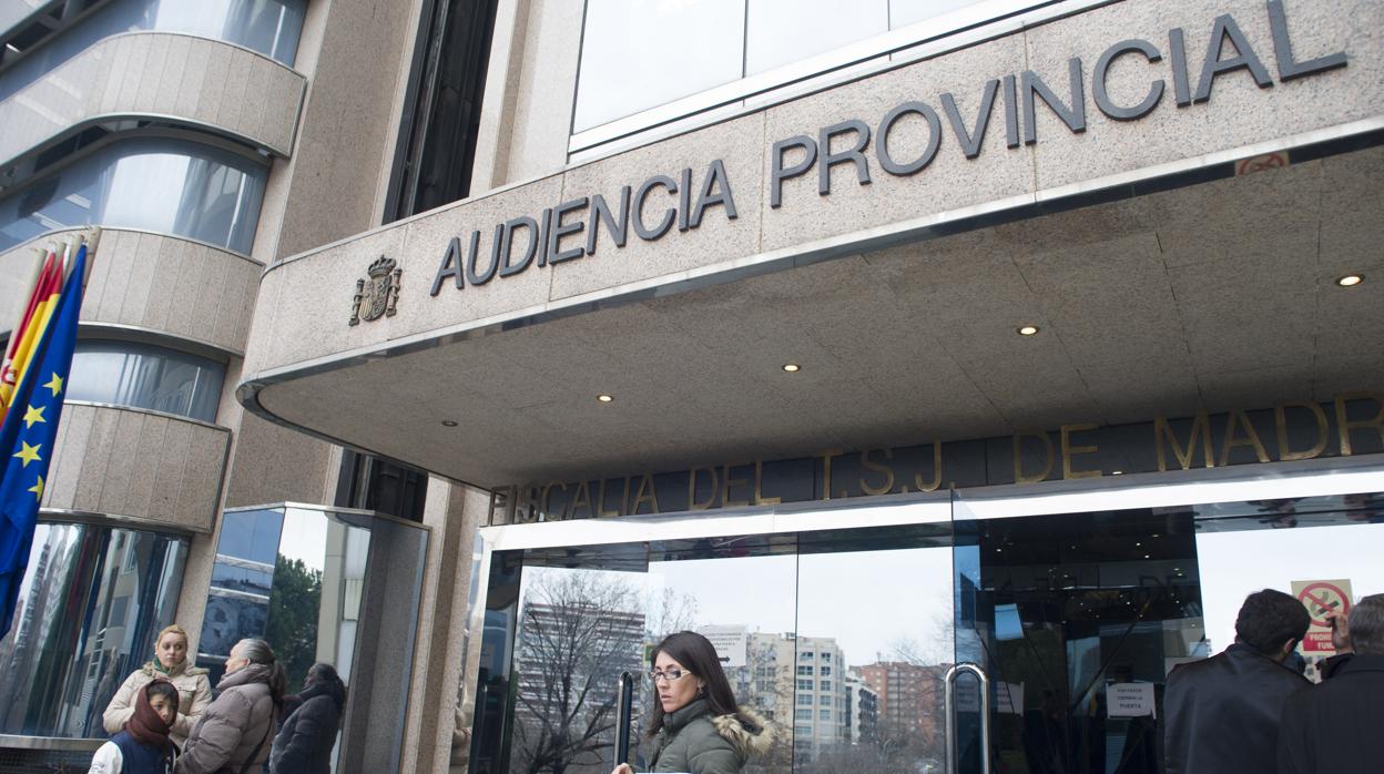 Exterior de la Audiencia Provincial de Madrid