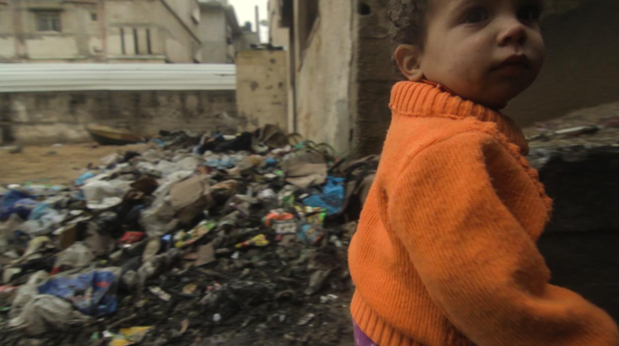 Uno de los niños que aparece en «Gaza» del talaverano Julio Pérez del Campo, que competirá en los Goya 2019