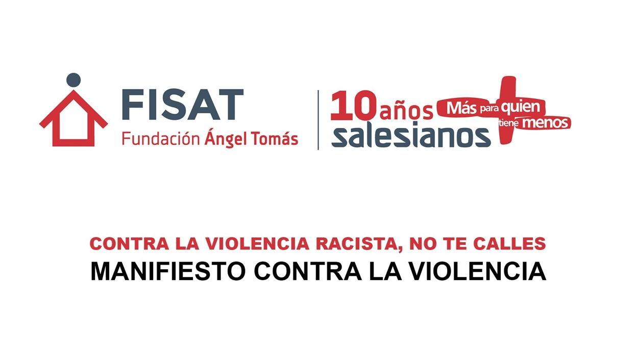 Manifiesto de la Fundación salesiana Ángel Tomás contra la vioencia racista