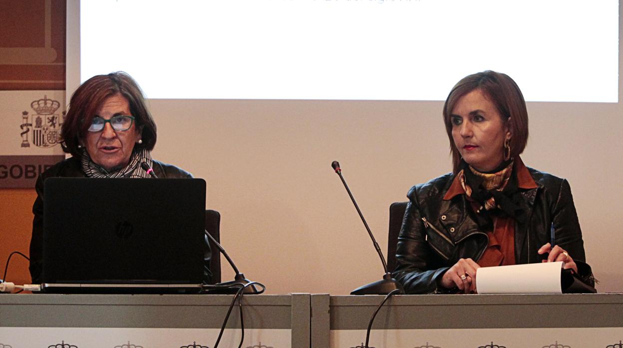 La delegada territorial de la Agencia Estatal de Meteorología (Aemet), Paloma Castro, este lunes, en Toledo