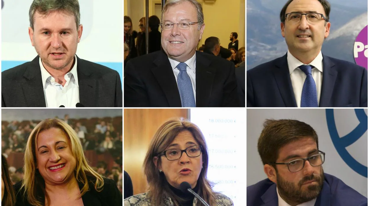 Candidatos populares a las alcaldías de Burgos, León, Palencia, Soria, Zamora y Ávila