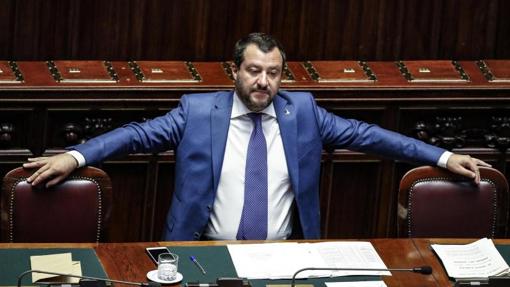 Matteo Salvini en el Congreso de los Diputados de Roma