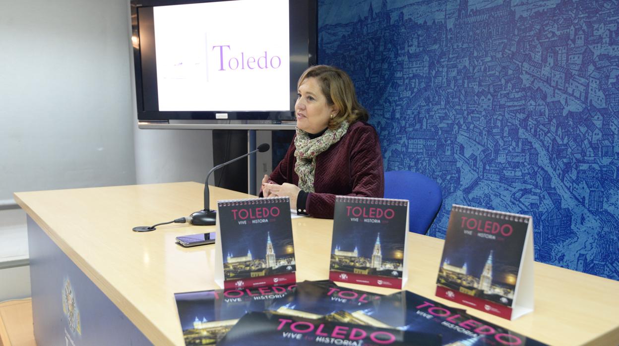 La concejal de Turismo presenta los calendarios de Toledo para 2019