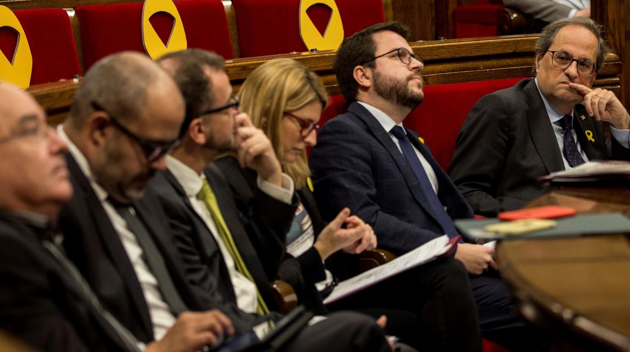 Encuentro en Barcelona en el que Torra le entregó a Sánchez un documento con 21 exigencias