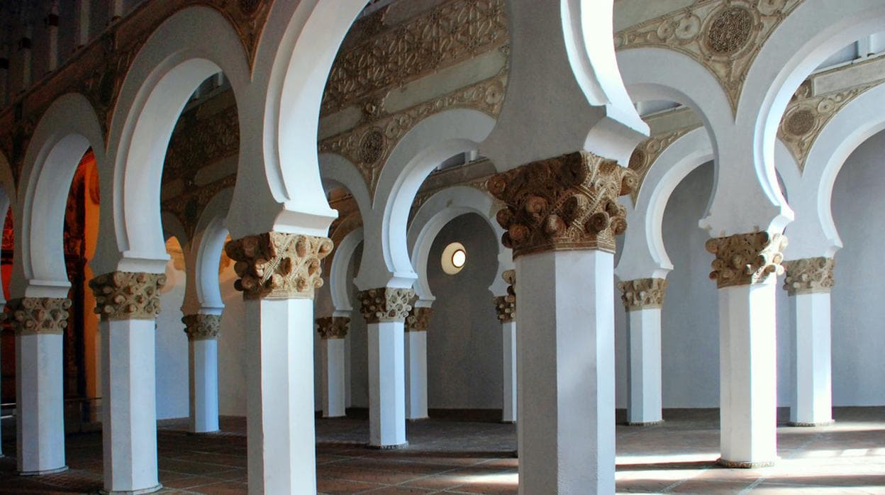 Interior de la sinagoga toledana, construida en 1180