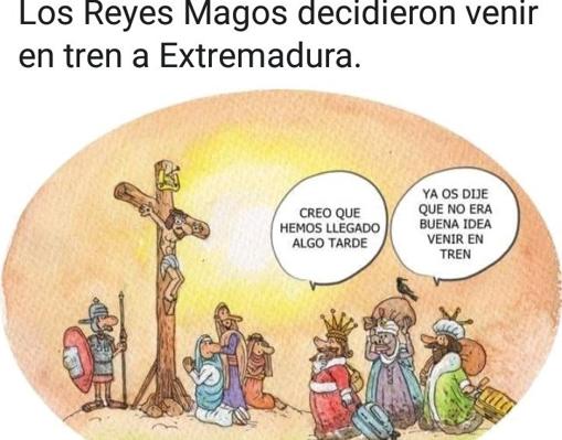 La situación ha provocado todo tipo de reacciones en internet, como este chiste sobre el retraso de los Reyes Magos