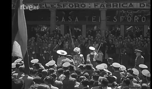 Visita de Eva Perón a la ciudad de Toledo en 1947
