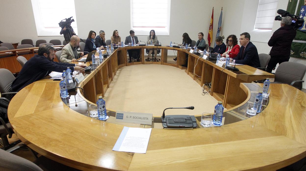 Sesión de la comisión de investigación en el Parlamento sobre el accidente del Marisquiño