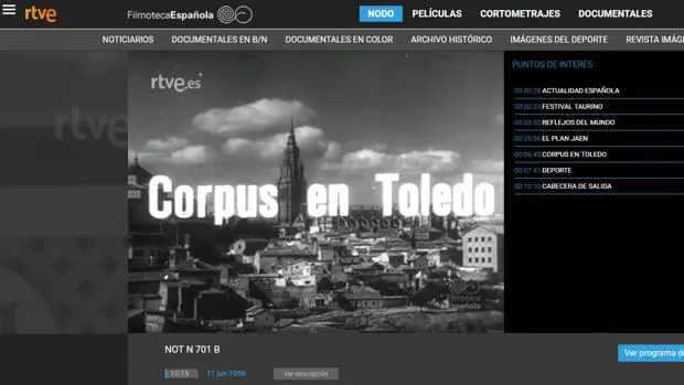 Toledo y el NO-DO: 97 documentos de una época en blanco y negro