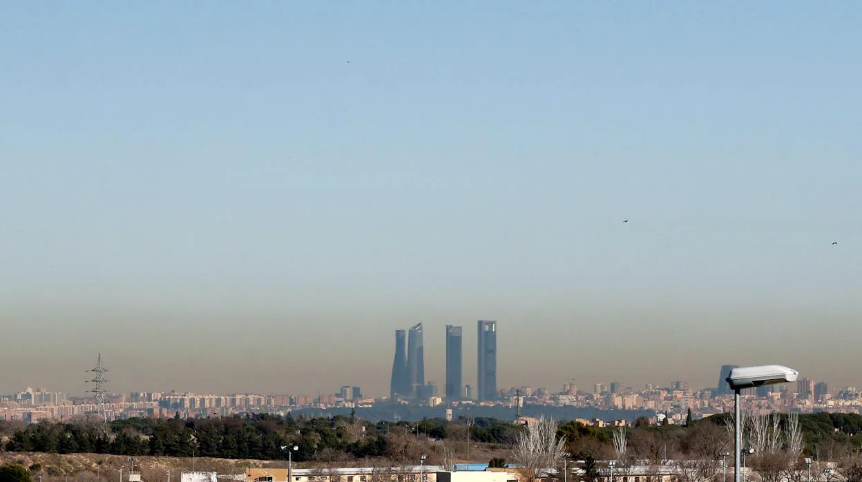 Boina de contaminación en Madrid, el 31 de diciembre