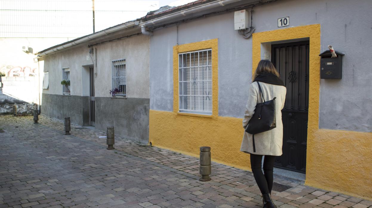 Casa del barrio de las Vírgenes, en Leganés, en la que vivía Emérito