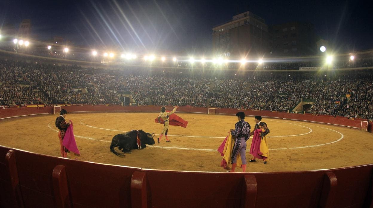 Imagen de archivo de una corrida de toros de Fallas de Valencia