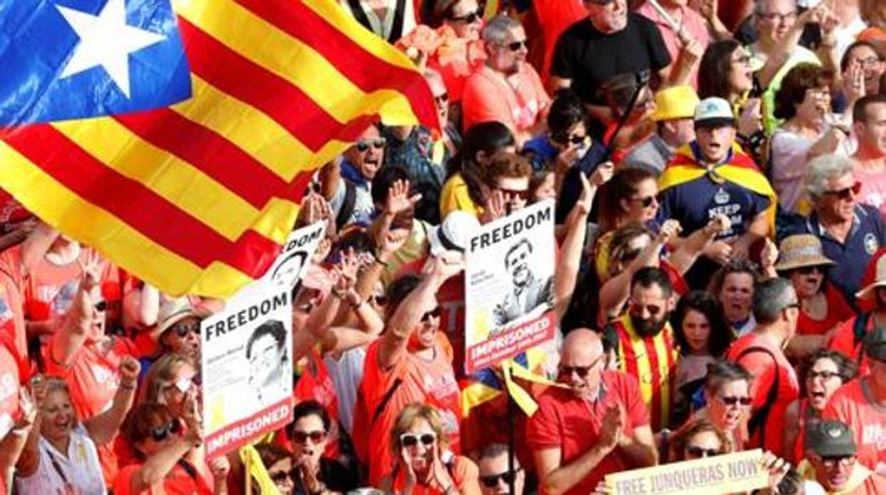 Manifestación secesionista del pasado 11 S en Barcelona