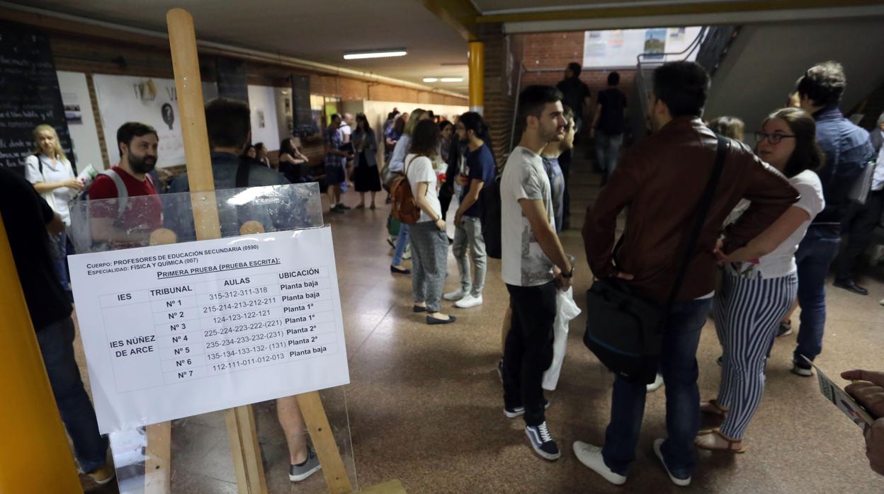 Las oposiciones a maestro se celebrarán el 22 de junio en todas las provincias excepto en Segovia