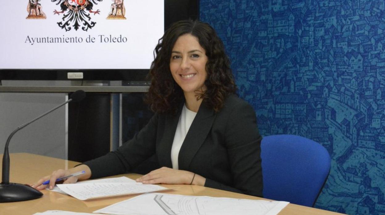 Noelia de la Cruz durante la rueda de prensa