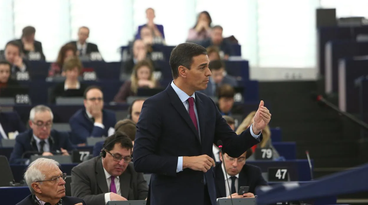 Intervención del Presidente del Gobierno, Pedro Sanchez, ayer en el Parlamento Europeo