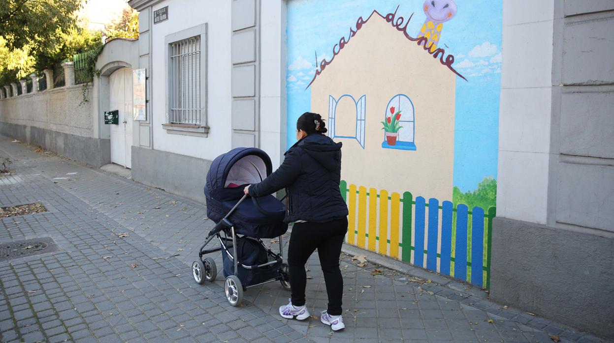 Escuela infantil en una calle de Madrid