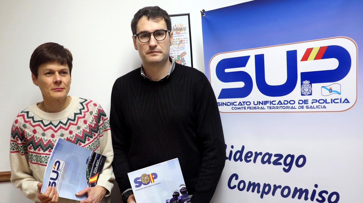 Sandra Castro y Roberto González, de SUP Galicia