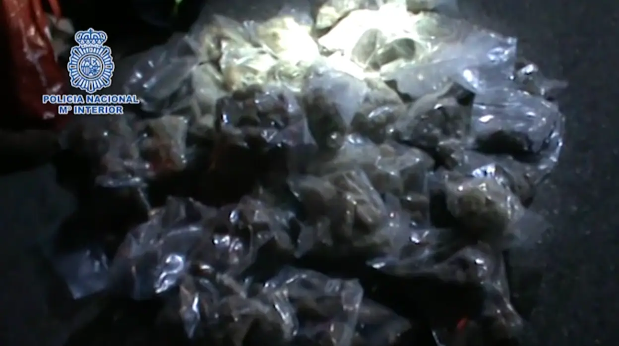 Alijo con las bolsas de MDMA intervenidas en Villarreal (Castellón)