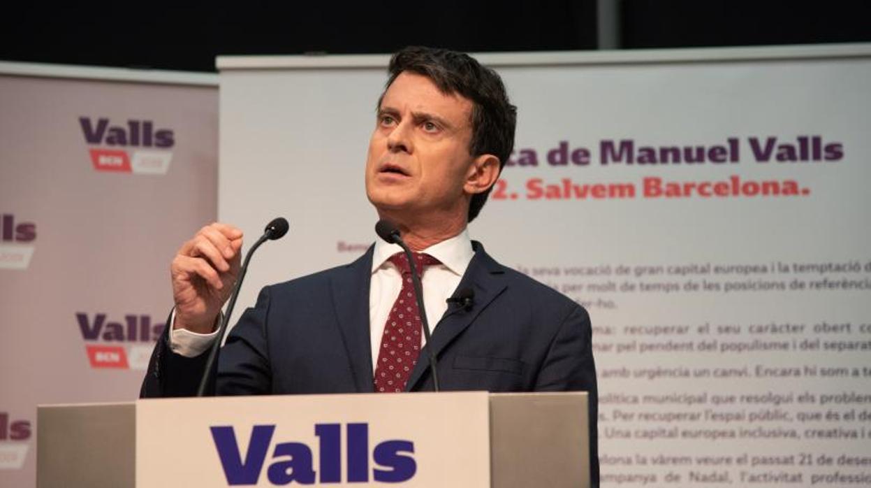 Valls, en un acto reciente en Barcelona