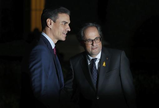 Imagen de archivo de Pedro Sánchez y Quim Torra