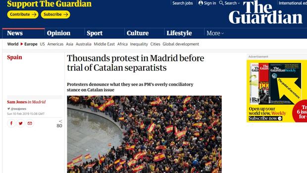 Medios internacionales se hacen eco de la manifestación en Madrid a favor de la unidad de España