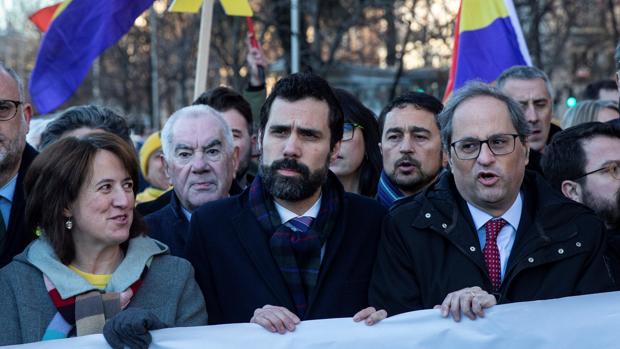 La protesta independentista que cabría en un vagón del AVE