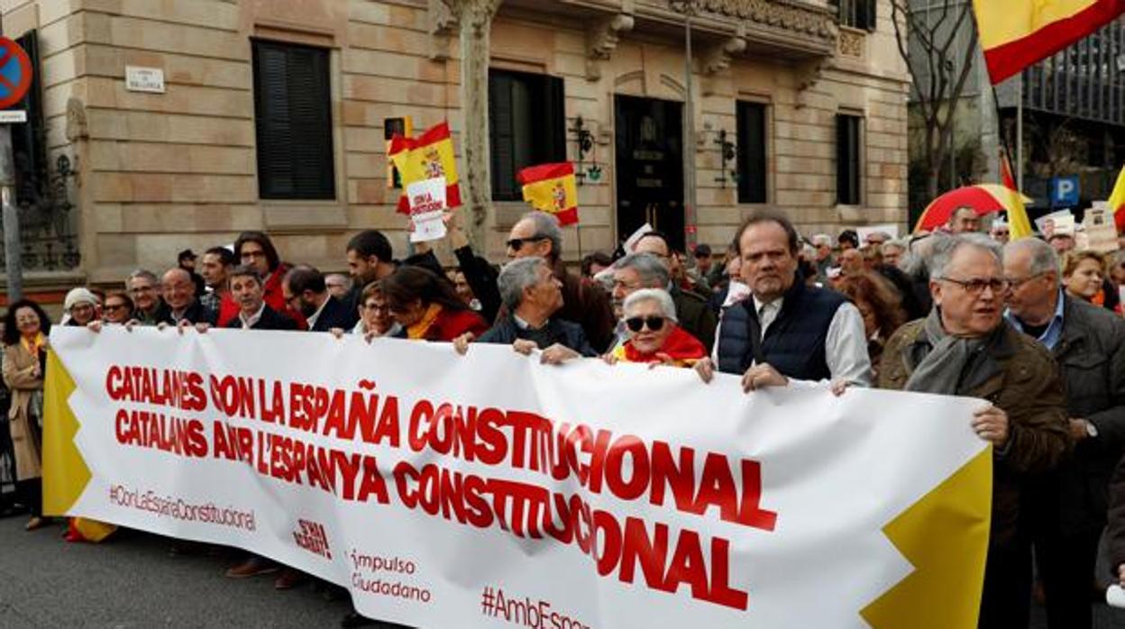Manifestación del pasado domingo en Barcelona
