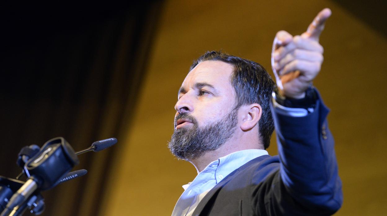 Acto público de Vox en Toledo el que participaró el presidente del partido, Santiago Abascal