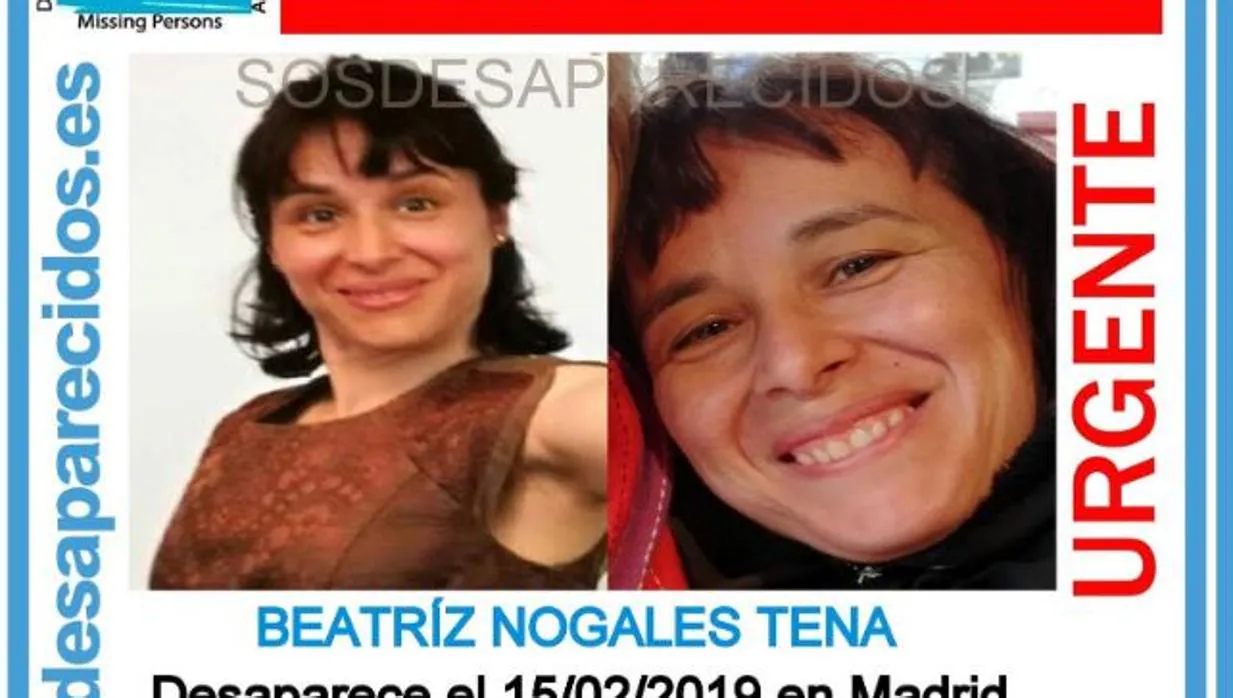 Carteñ de búsqueda de Beatriz Nogales