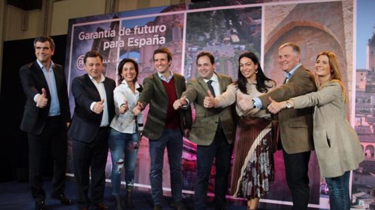 Pablo Casado y Paco Núñez con los candidatos a las alcaldías de las capitales de provincia