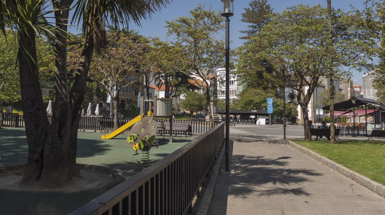 Los hechos ocurrieron en el parque infantil de la plaza de Amboage