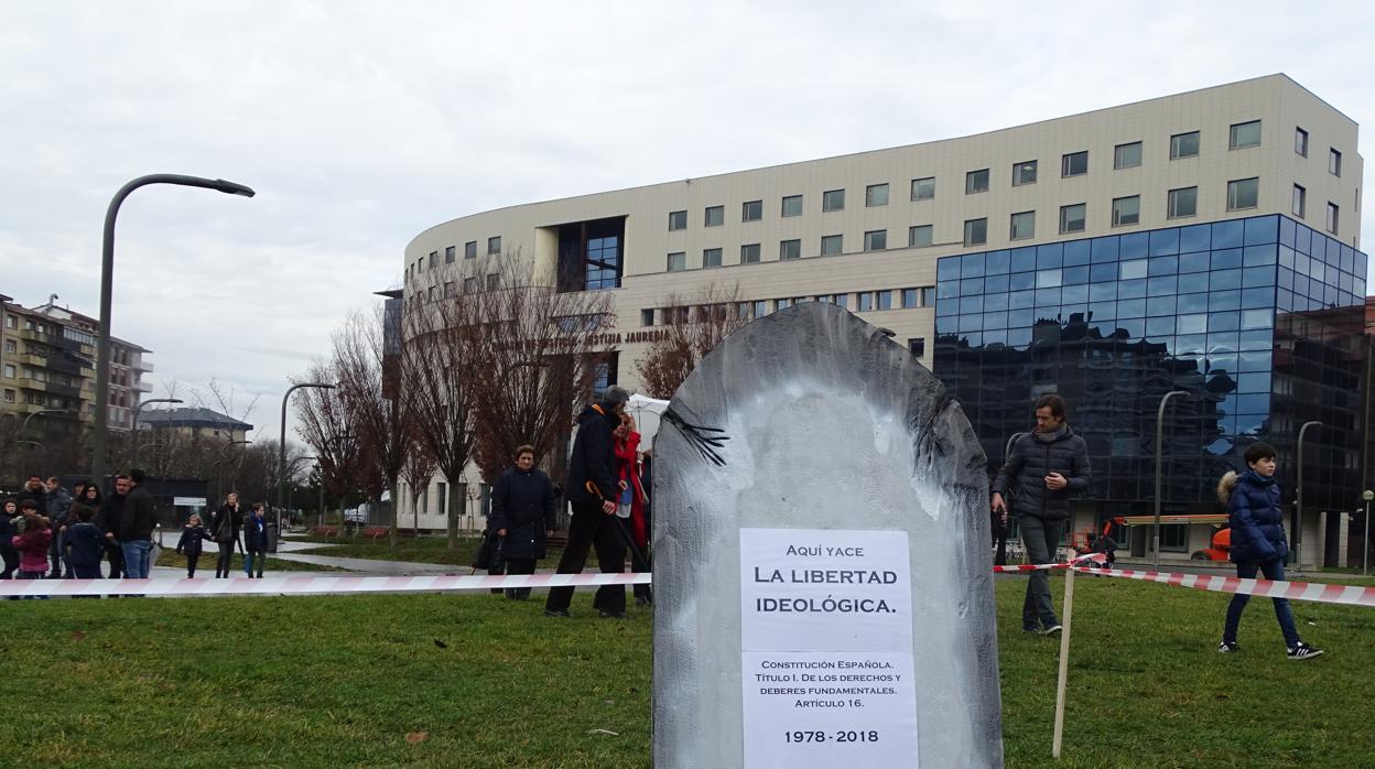 Protesta contra el programa Skolae el pasado mes de diciembre