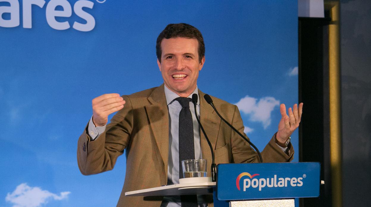 El presidente del Partido Popular, Pablo Casado