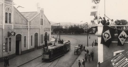 Tranvía entre Elder y Miller en 1911